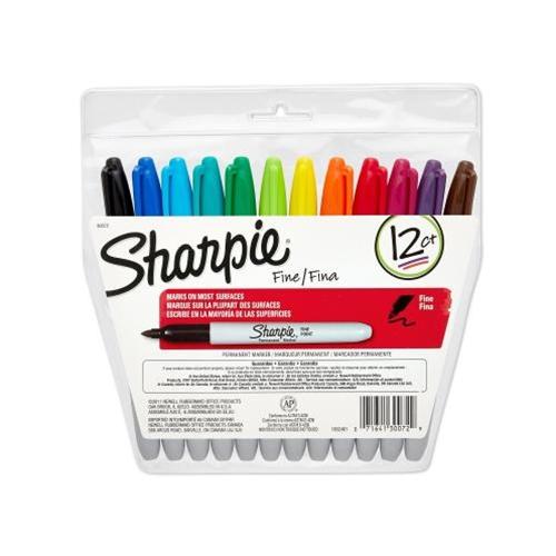 UMSL Triton Store - 12 Pack Assorted Colors Fine Point Sharpie Premanant  Markers